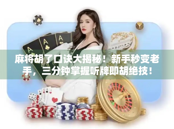 麻将胡了口诀大揭秘！新手秒变老手，三分钟掌握听牌即胡绝技！