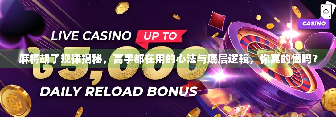 麻将胡了规律揭秘，高手都在用的心法与底层逻辑，你真的懂吗？