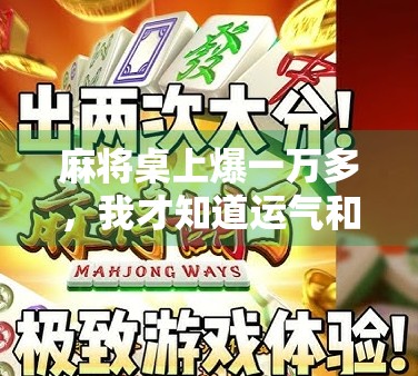 麻将桌上爆一万多，我才知道运气和技术之间差了十万八千里！